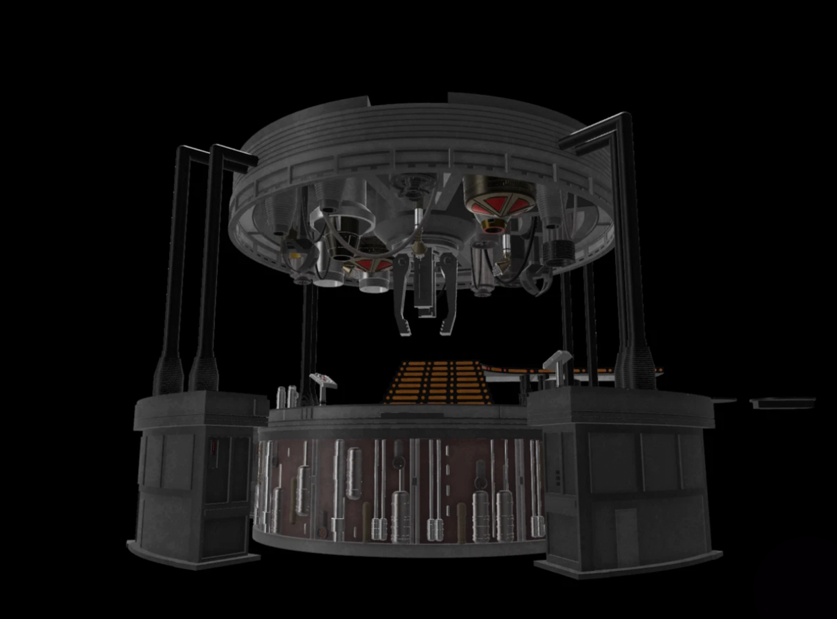 Star Wars Carbon Freezing Chamber Diorama (Complete) for 3.75" TVC figures