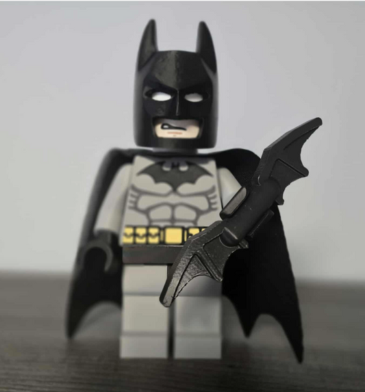 3D Printed. 9" brick inspired Deluxe Batman 2007 Version Figure