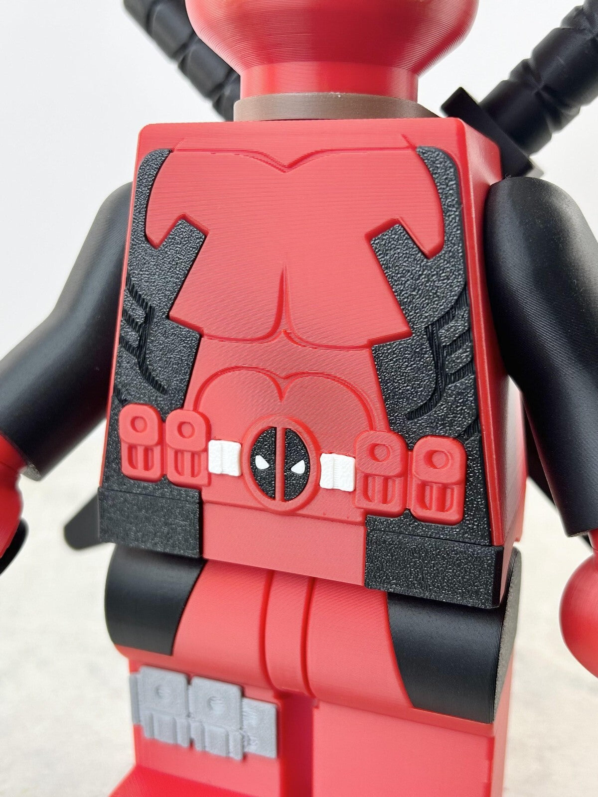 3D Printed. 9" Brick inspired  Deadpool & Wolverine Figures