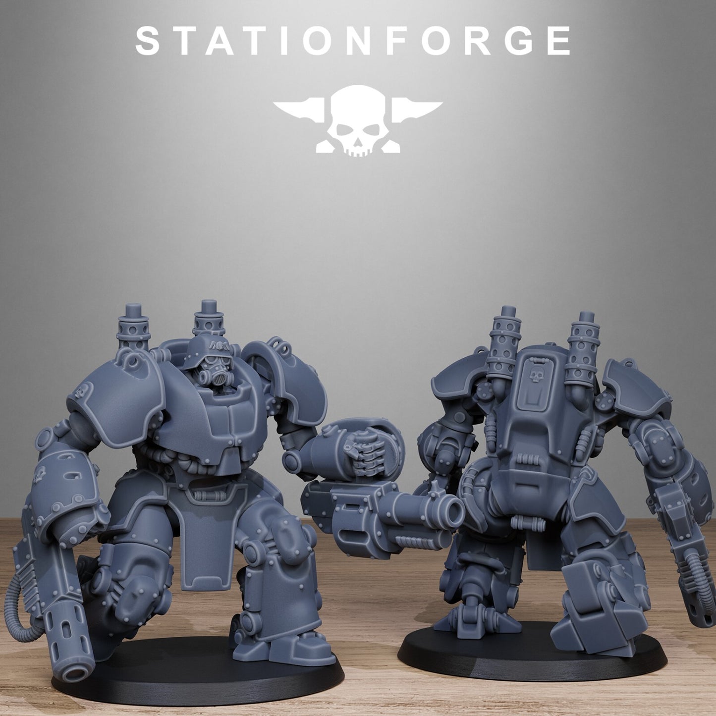 The GrimGuard Power Armoured Squad from Station Forge 40mm INC BASES + FREE POST