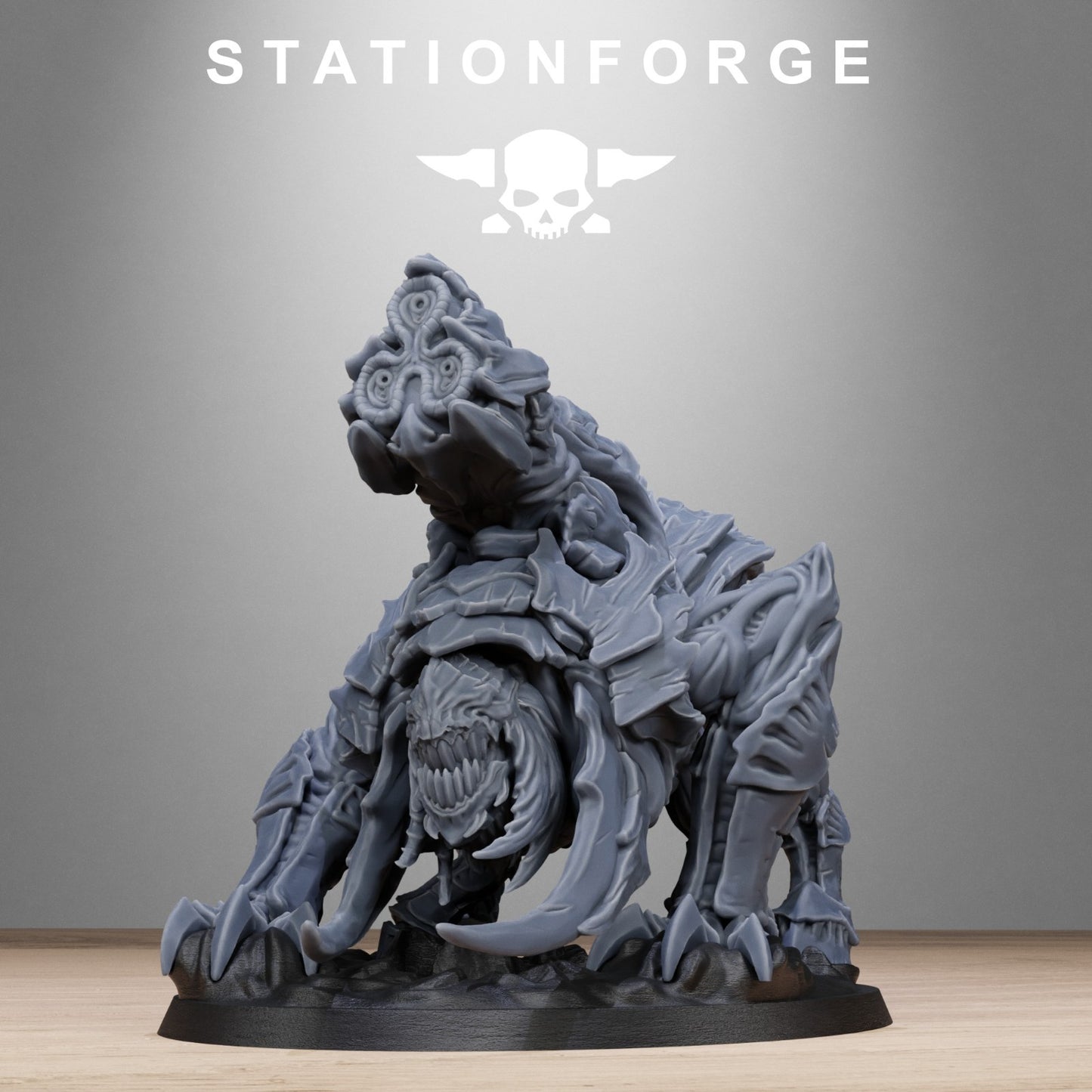 Xenarid spider beasts (2) from Station Forge 32mm. FREE BASE