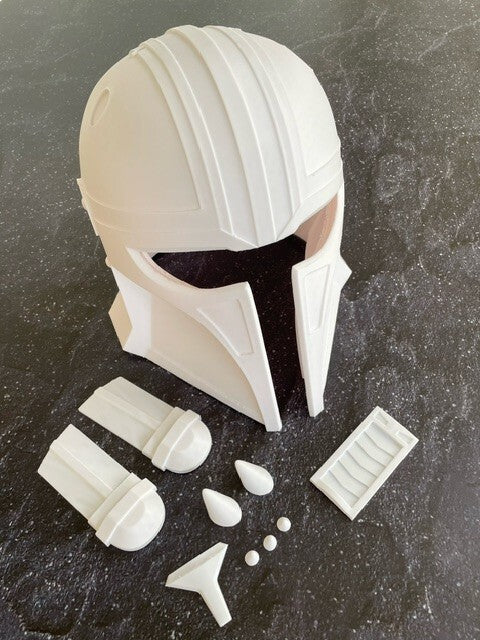 star wars 3d printed helmet -the armorer from the Mandalorian-