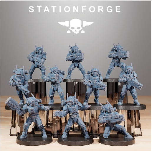 Tarion Clone Infantry from Station Forge, Table top gaming.