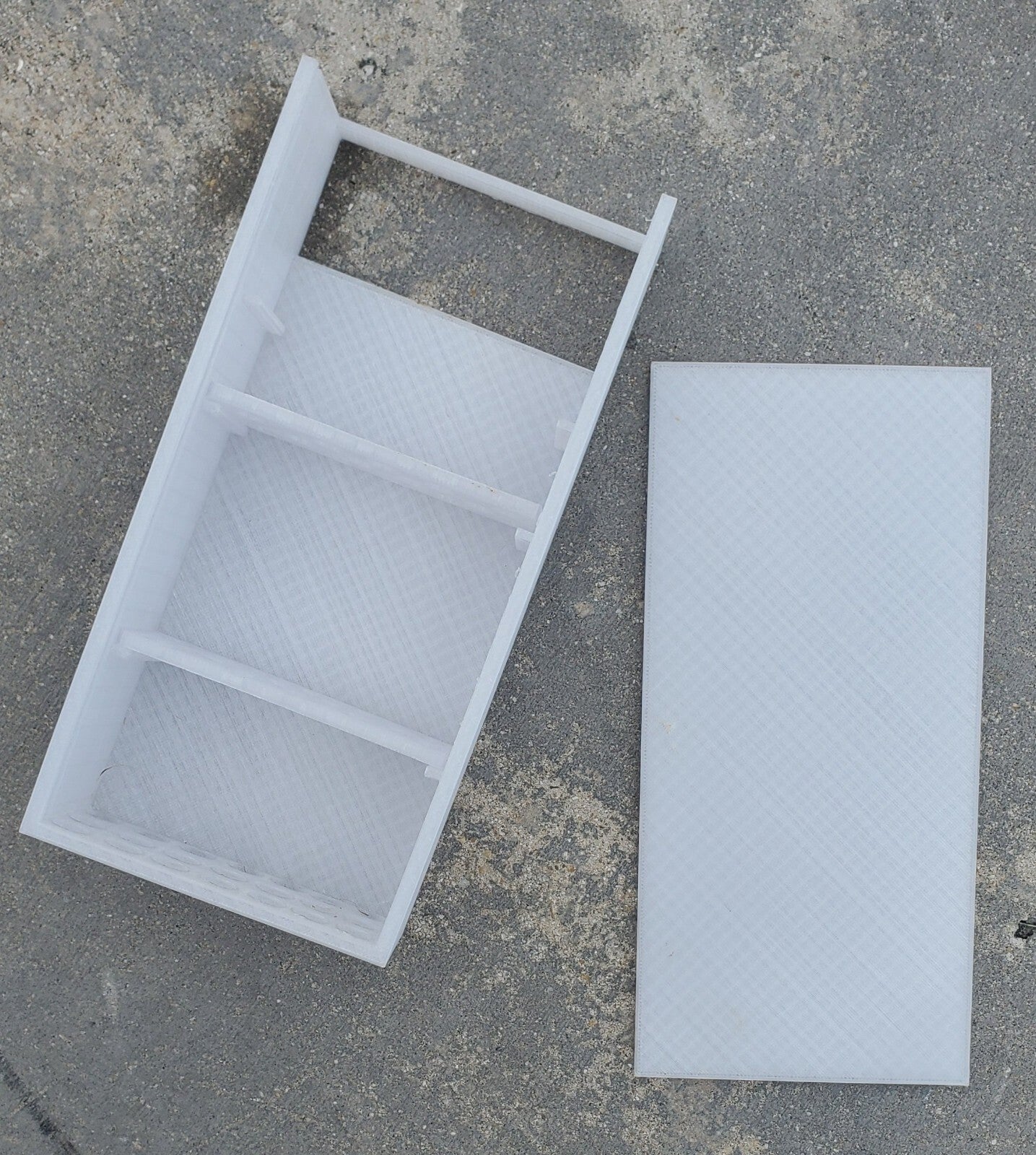 3D Printed Fluval Spec V Media Basket in Black