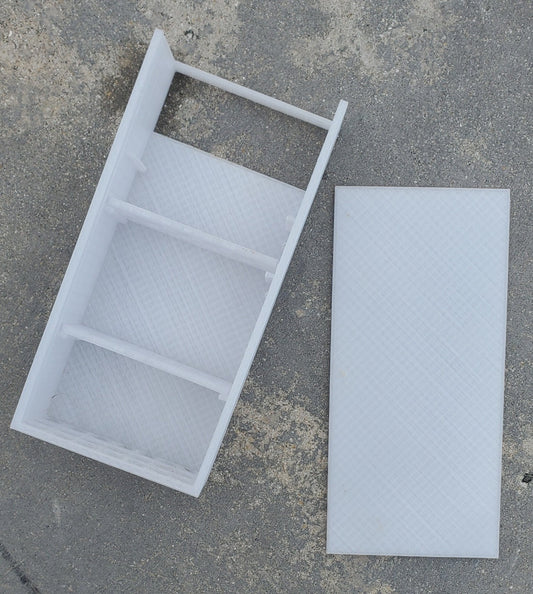 3D Printed Fluval Spec V Media Basket in Black