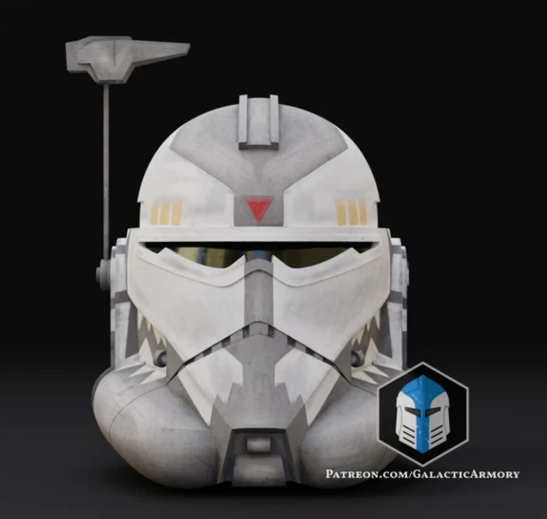 Star Wars Commander Wolffe Animated Helmet 3D Printed RAW Kit