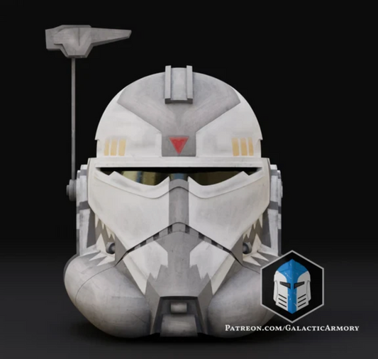 Star Wars Commander Wolffe Animated Helmet 3D Printed RAW Kit