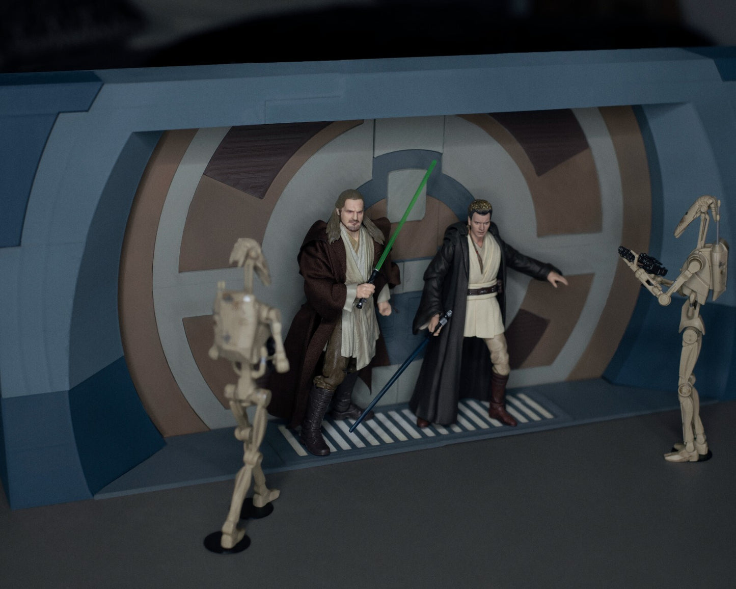 3D printed trade federation door for Star Wars Black Series figures