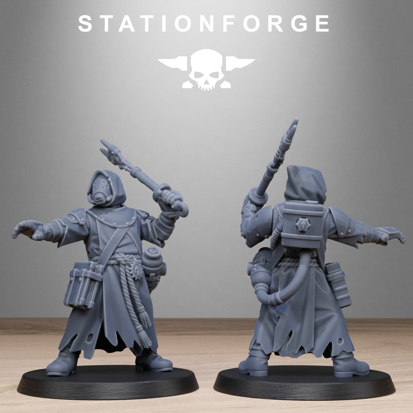 Scavenger Sanctum Infantry from Station Forge 32mm. FREE BASES & POST