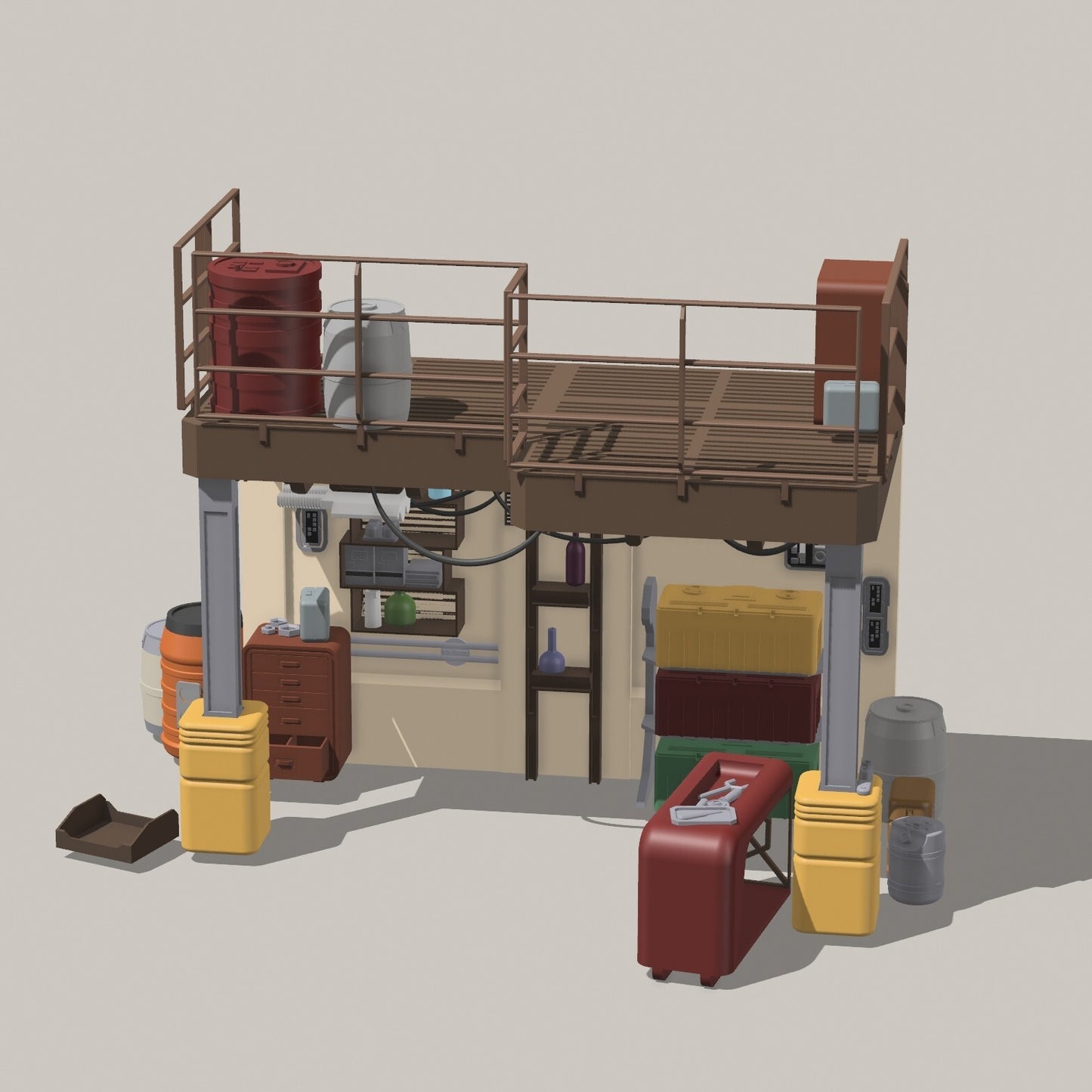 3D Printed Luke's Speeder Garage for Star Wars Black Series Figures