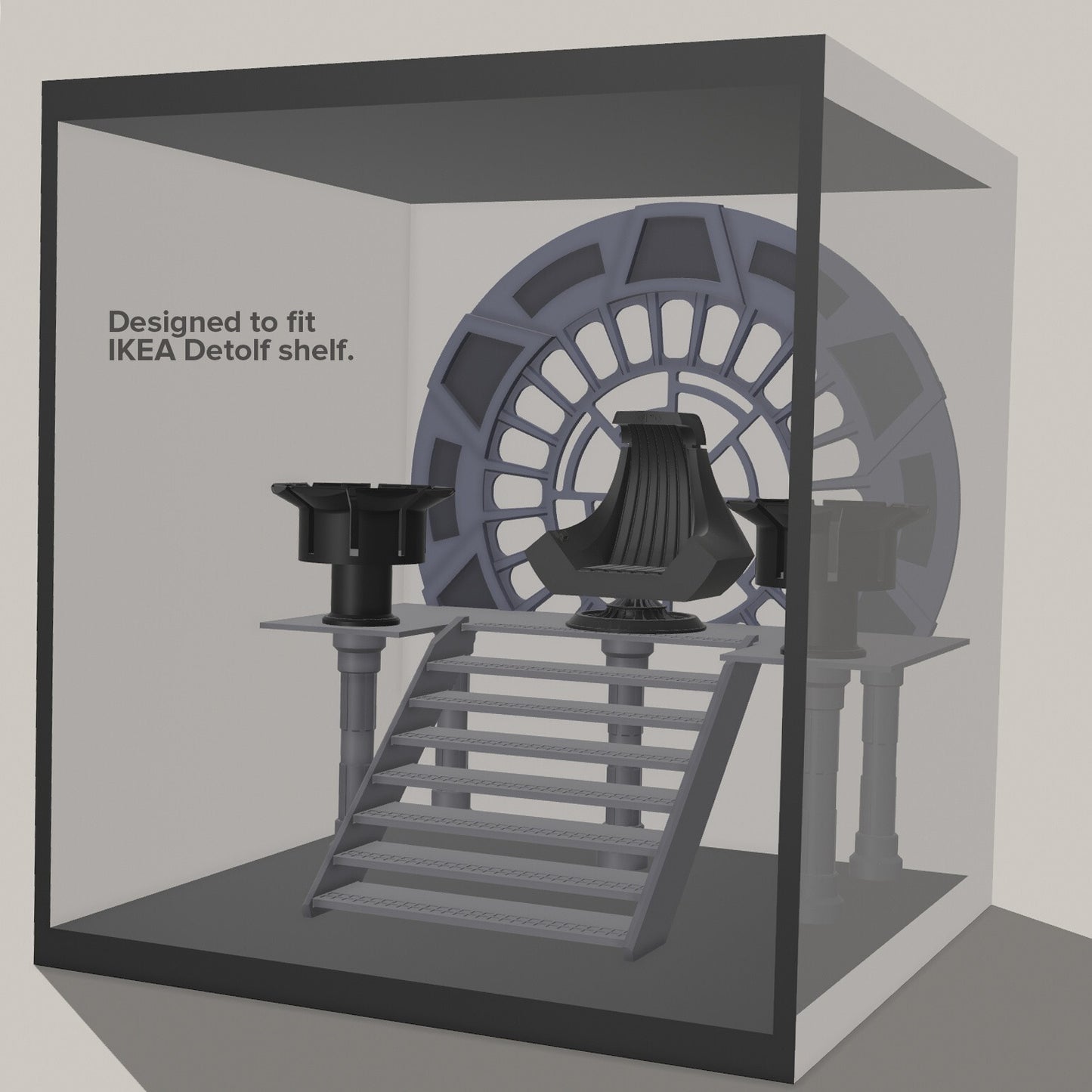 Star Wars 3D Printed Emperor Palpatine Throne Room for Black Series 6" Figures