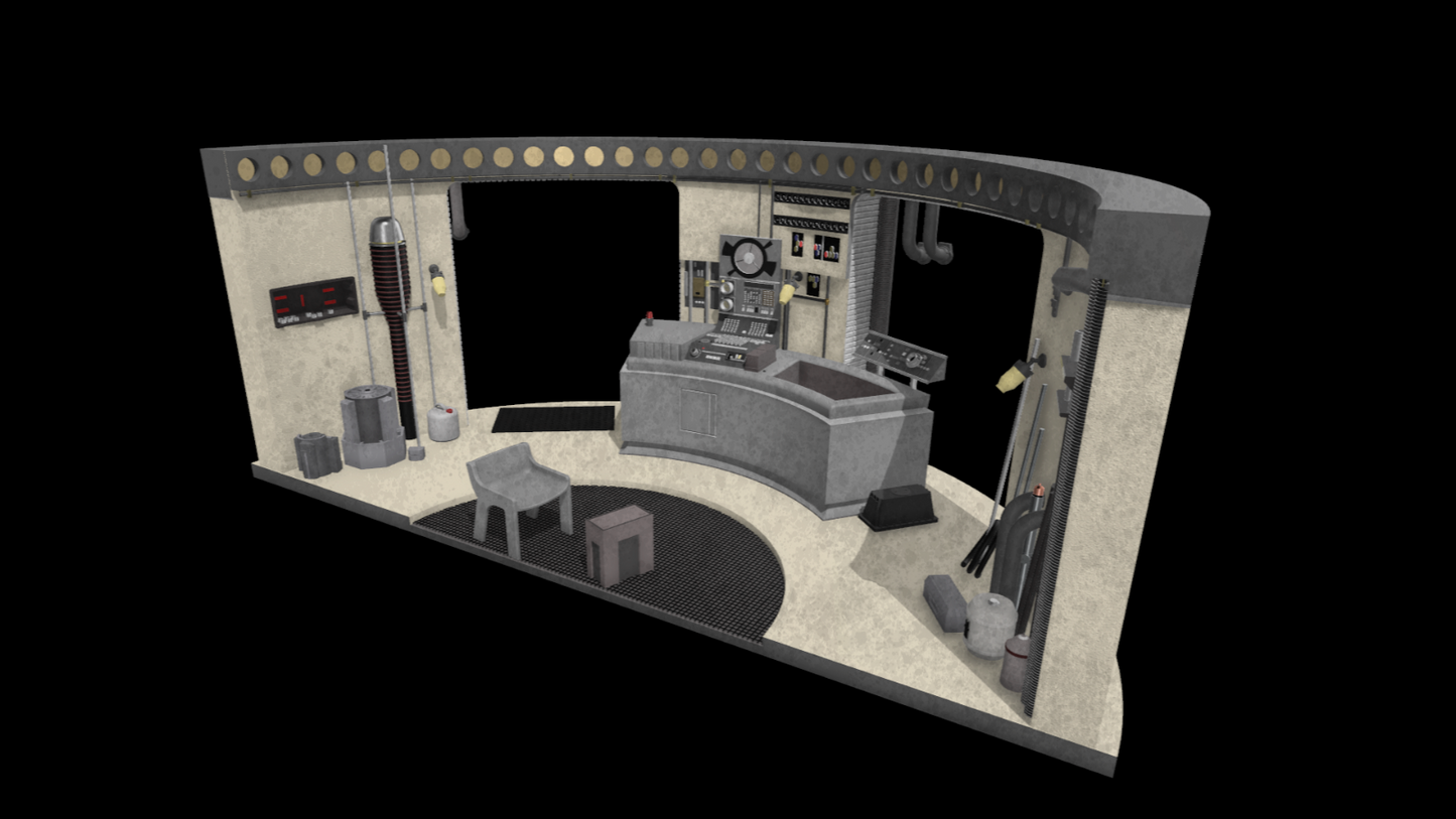 3D Printed Lars Garage Diorama for 3.75" and 6" figures