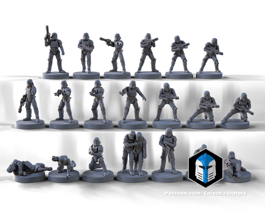 Star Wars 20 Stormtrooper  Legacy figures for tabletop gaming scale 38mm