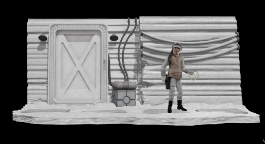 Star Wars 3D Printed Hoth Echo Base Corridor Diorama