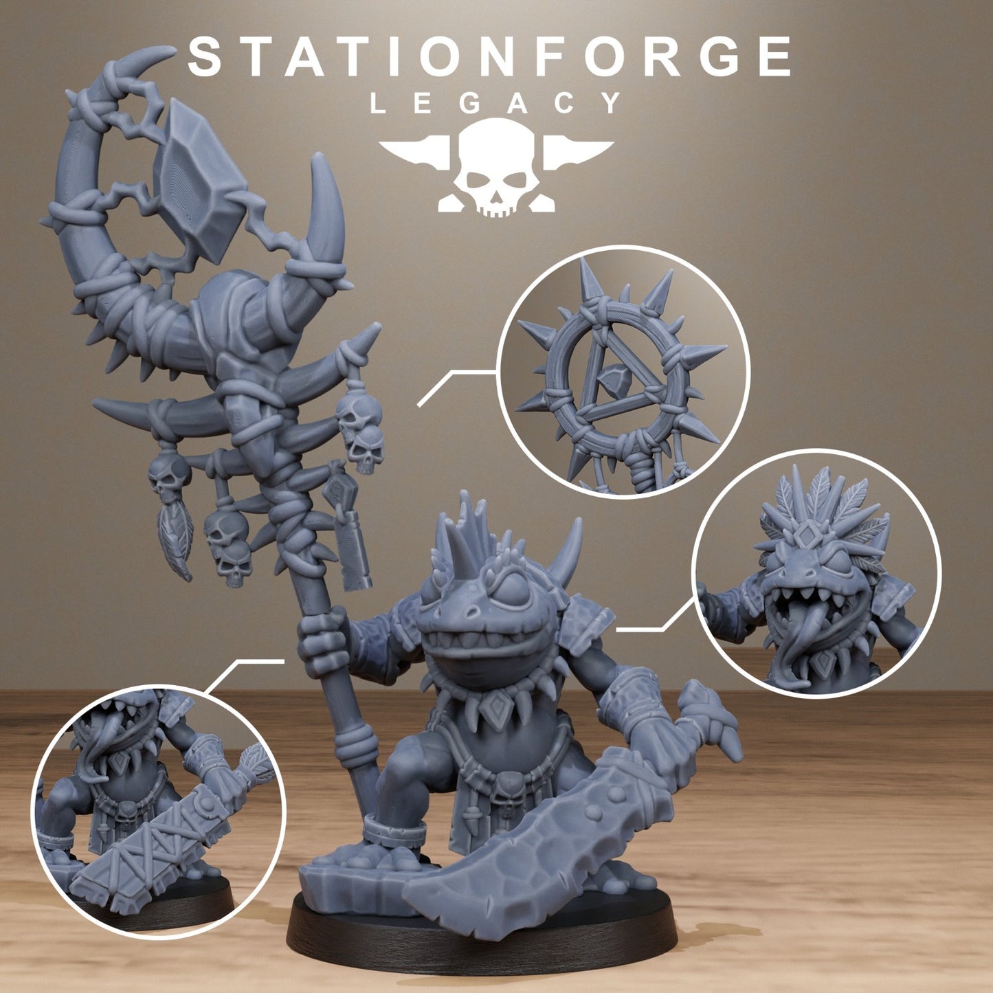 Bogkin Shaman from Station Forge 32mm. FREE BASES & POST