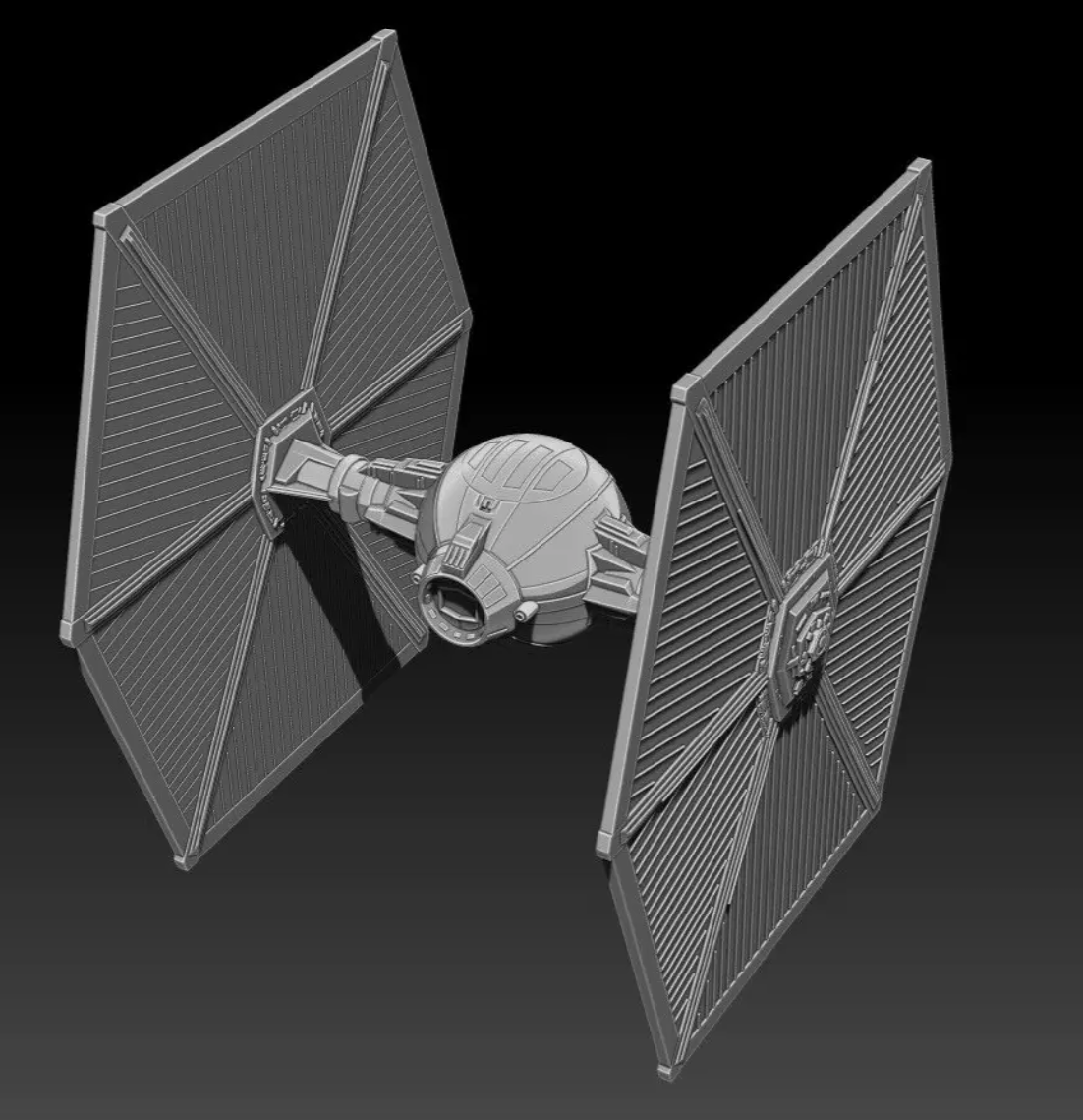 Star Wars Tie Fighter for 3.75" Scale Diorama