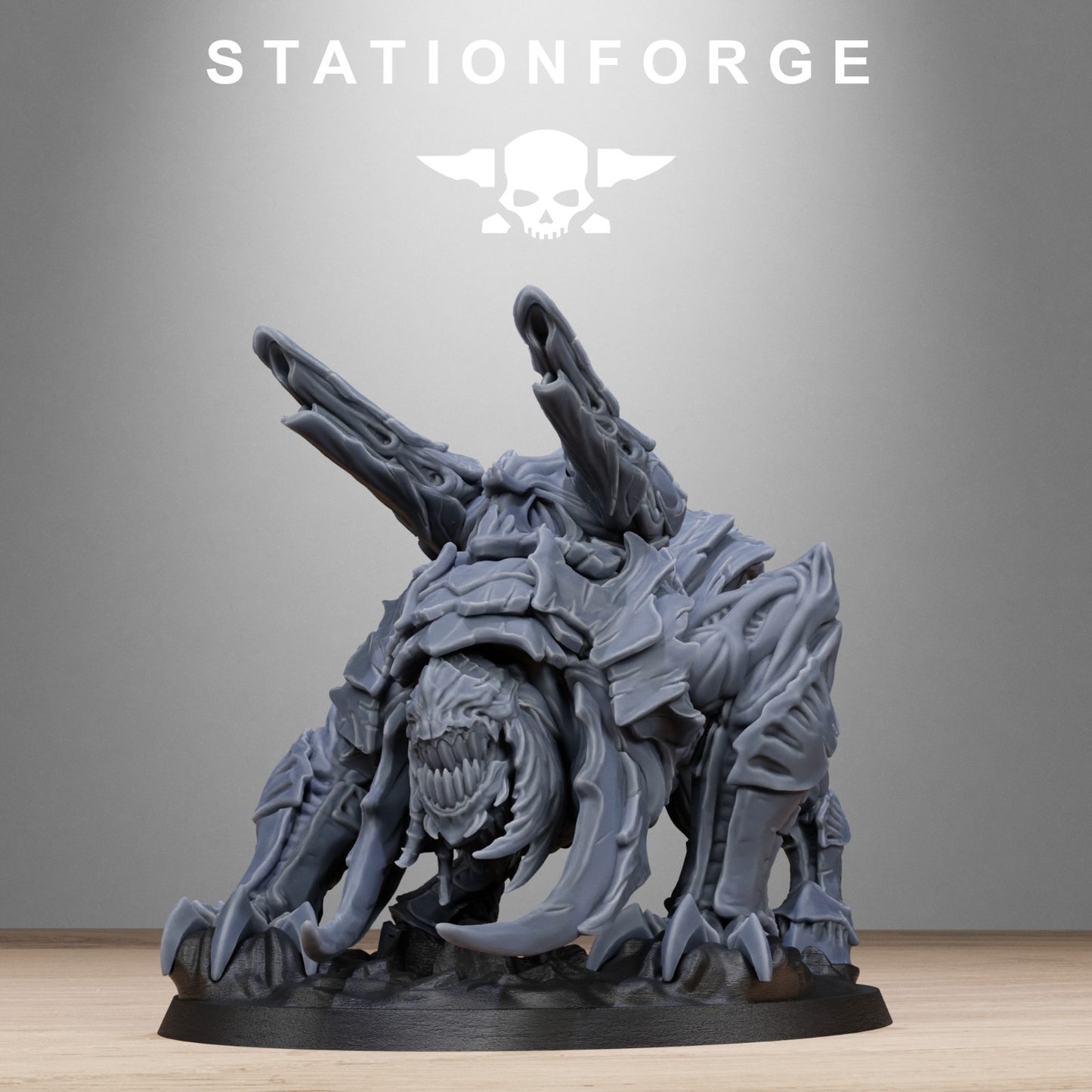 Xenarid spider beasts (2) from Station Forge 32mm. FREE BASE