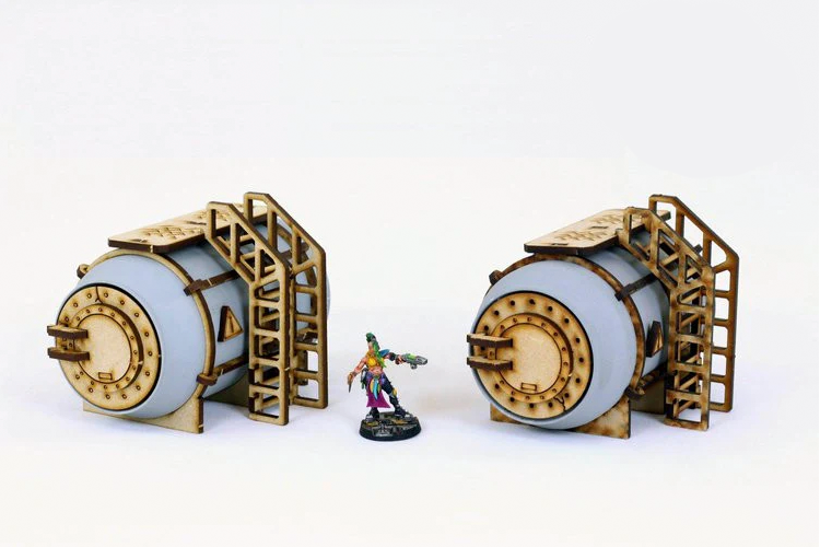 Horizontal can kit x2 Table Top Terrain