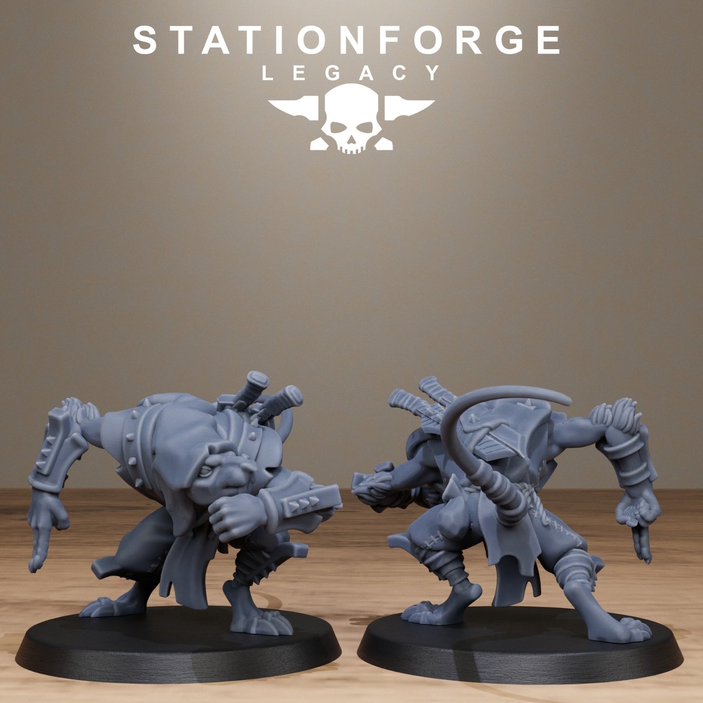 Rotfang Ninjas from Station Forge Legacy 32mm. INC BASES