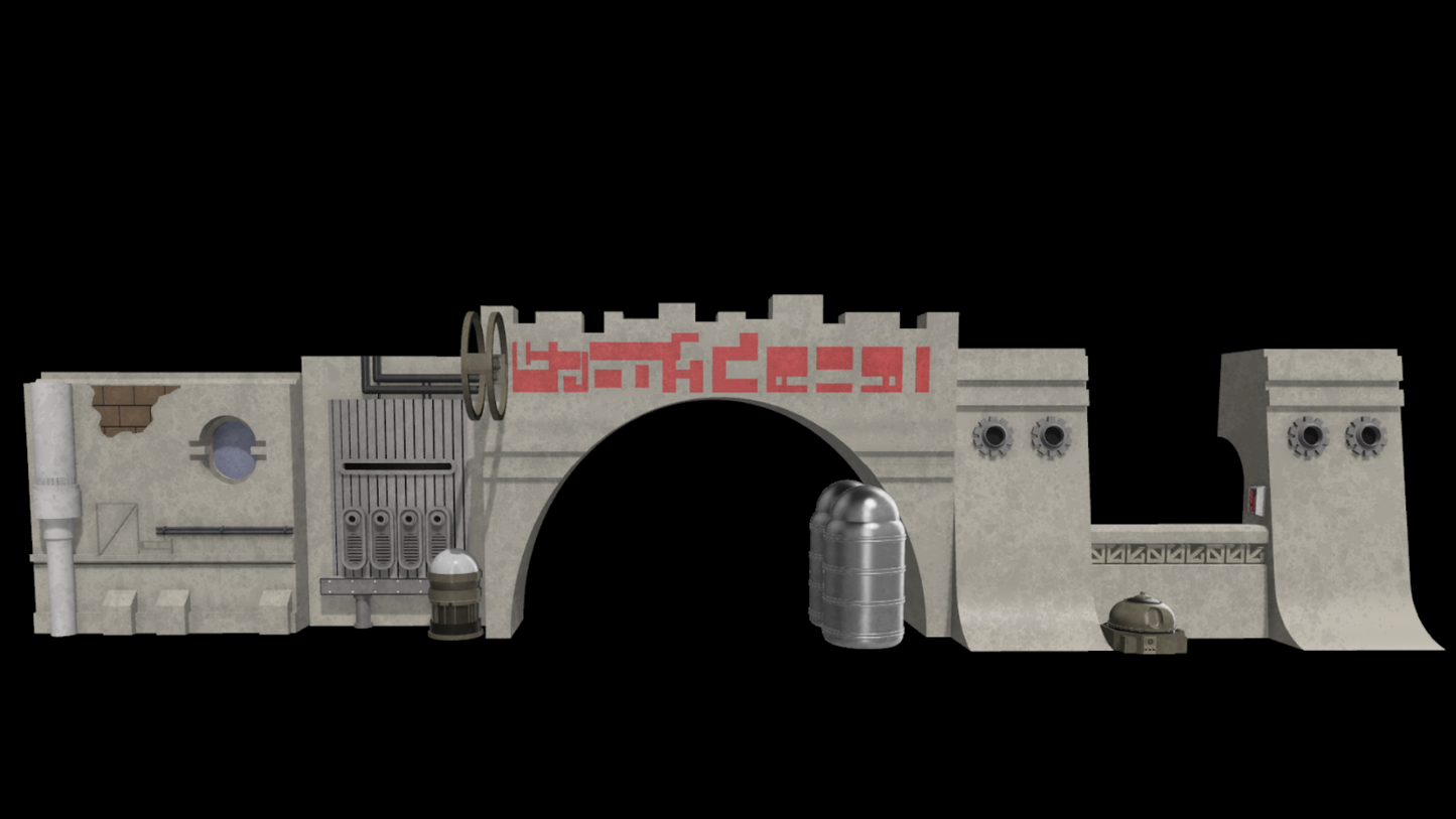 Star Wars 3D Printed Jedha City Shelf Diorama for 3.75" Or 6" Figures