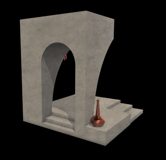 3D Printed Jabba's Palace Alcove Diorama for 6" Star Wars Figures