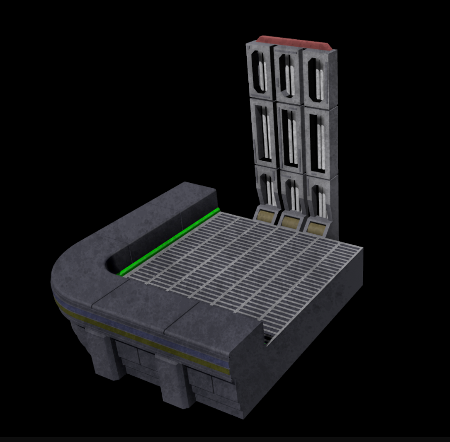 Star Wars 3D Printed Daiyu Rooftop  Diorama for 3.75" and 6" Figures