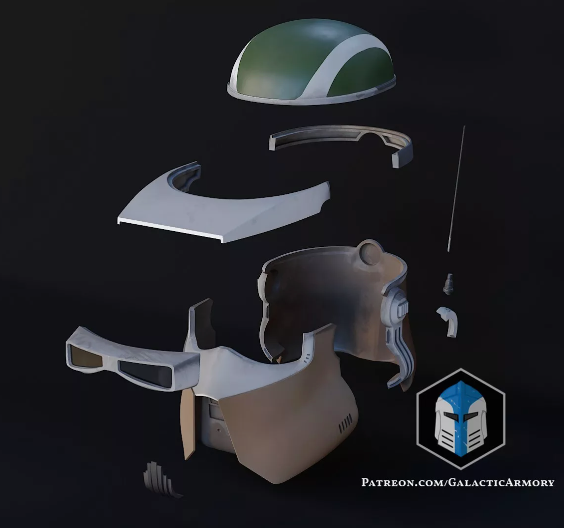 Star Wars AT-RT clone Helmet 3D printed Raw Kit