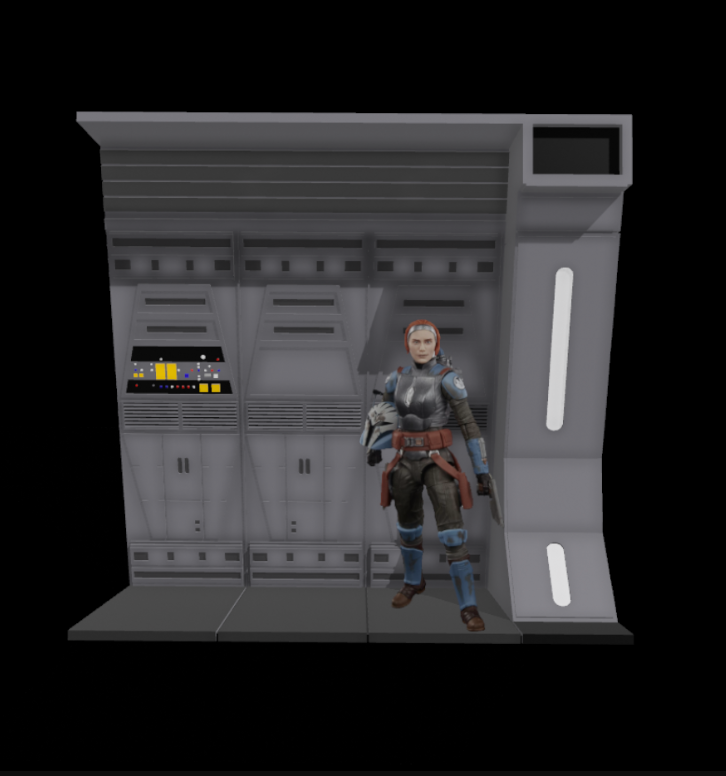 Star Wars 3D Printed Imperial Gozanti Cruiser Diorama for 3.75" and 6" Figures
