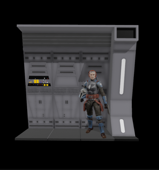 Star Wars 3D Printed Imperial Gozanti Cruiser Diorama for 3.75" and 6" Figures