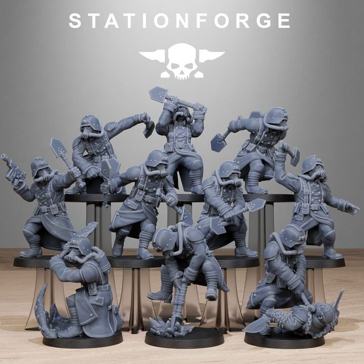 GrimGuard Shovel Fighters from station forge with free bases & Post