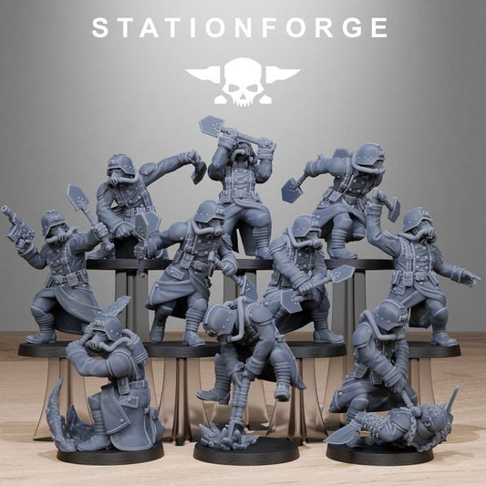 GrimGuard Shovel Fighters from station forge with free bases & Post