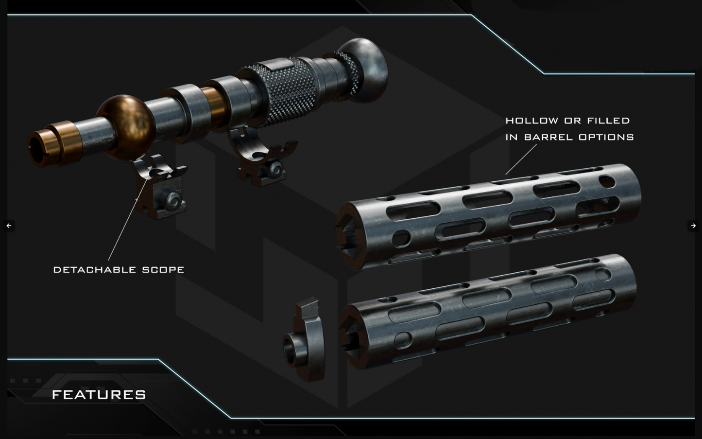 Star Wars 3D Printed Mandalorian and Grogu Blaster rifle