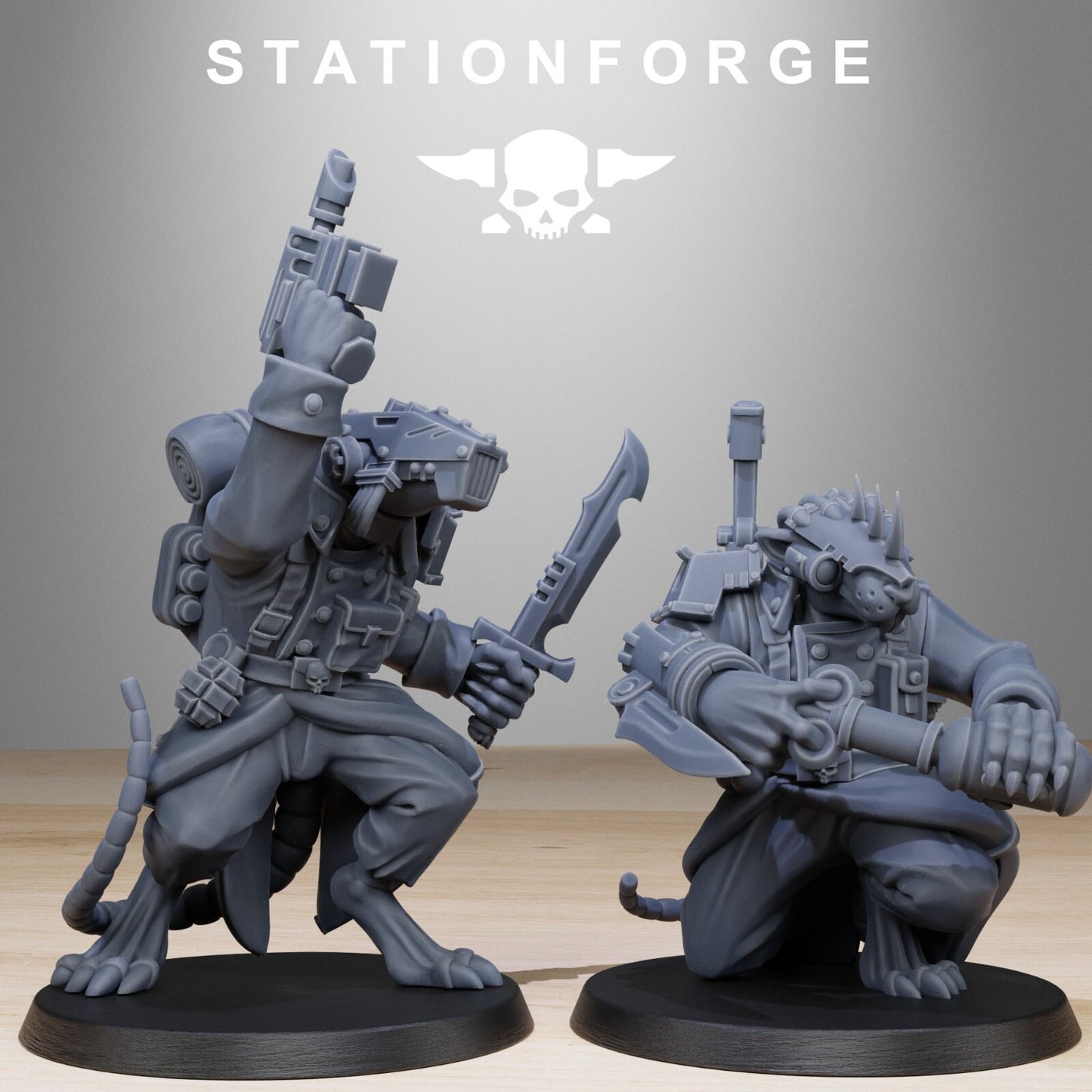 The Grim Guard Racticus from Station Forge 32mm