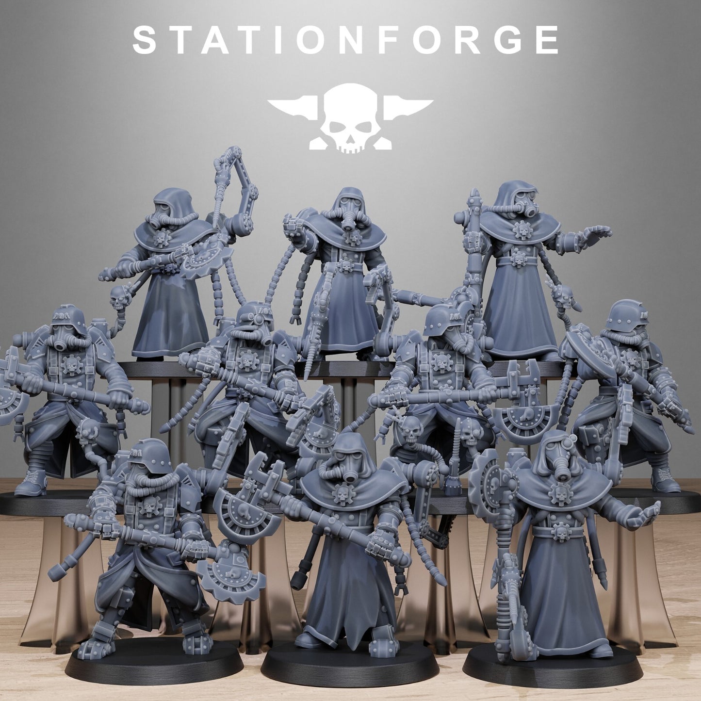 The GrimGuard Tech Engineers from Station Forge 32mm. INC BASES + FREE POST
