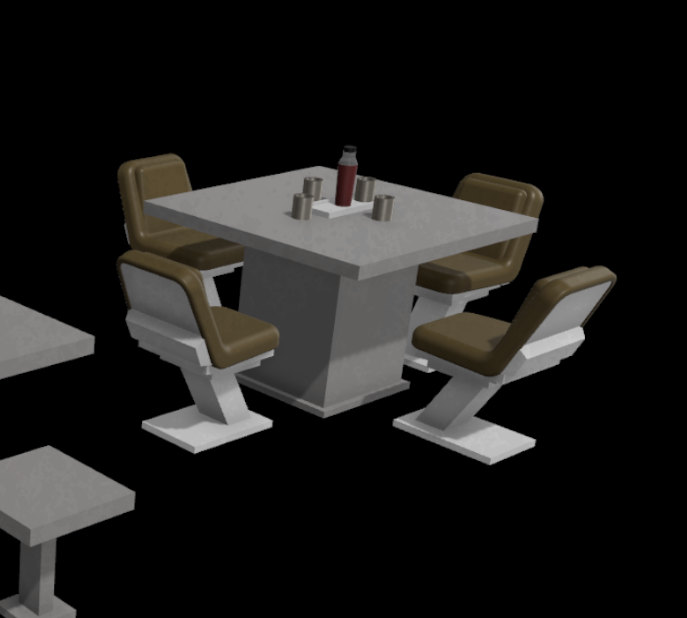 3D Printed imperial Mess Hall Tables (Morak) For 6" Star Wars figures