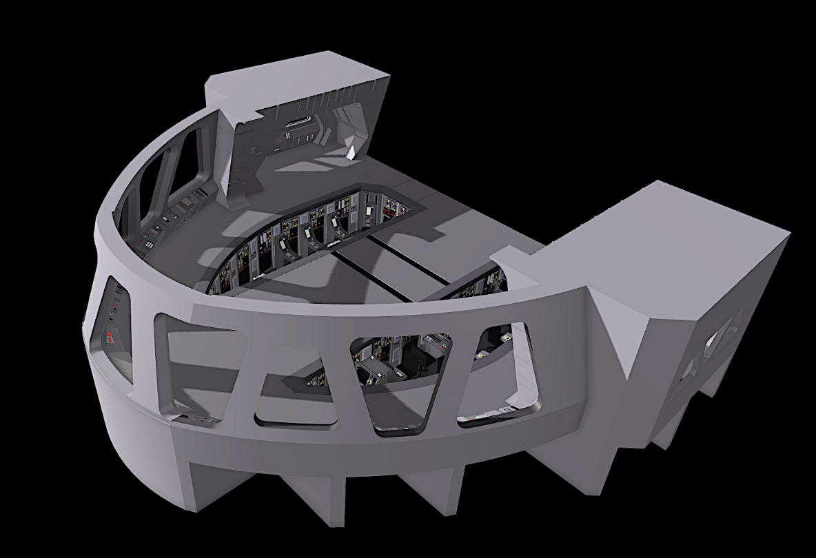 Star Wars Huge 3D Printed Star destroyer bridge For 3.75" TVC Figures