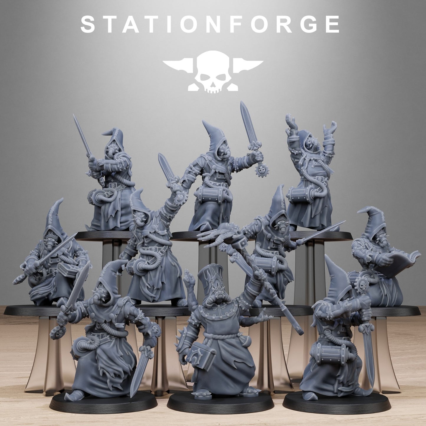 Scavenger mystics from Station Forge 32mm. FREE BASES & POST
