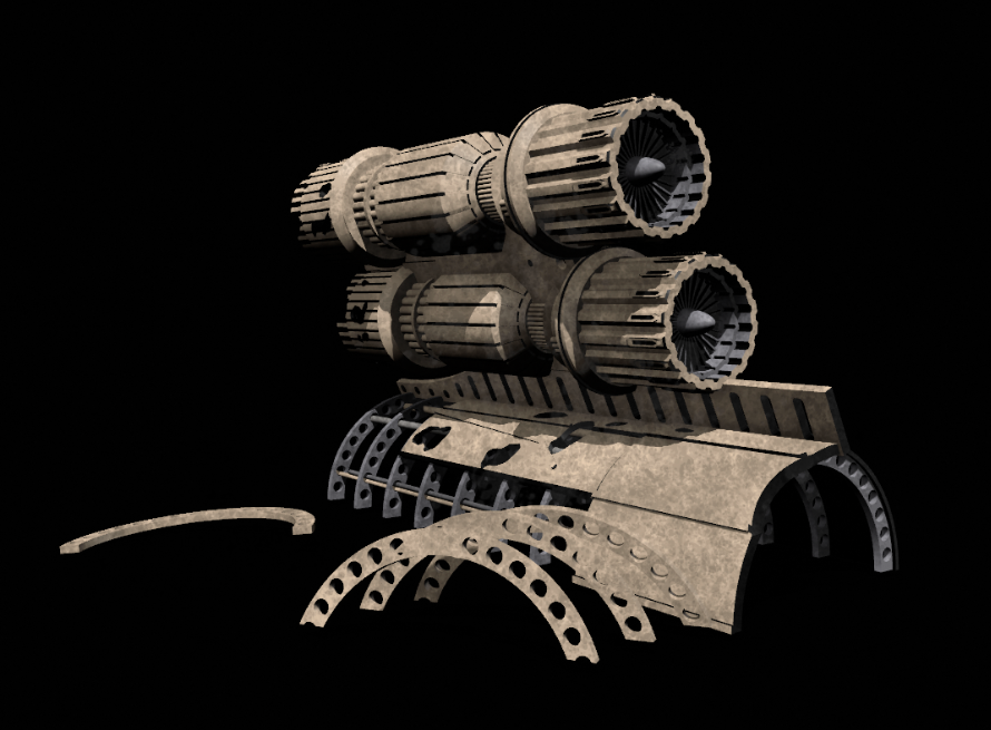 Star Wars 3D Printed Mos Eisley Junk Pile 2 Diorama for 3.75" or 6" Figures