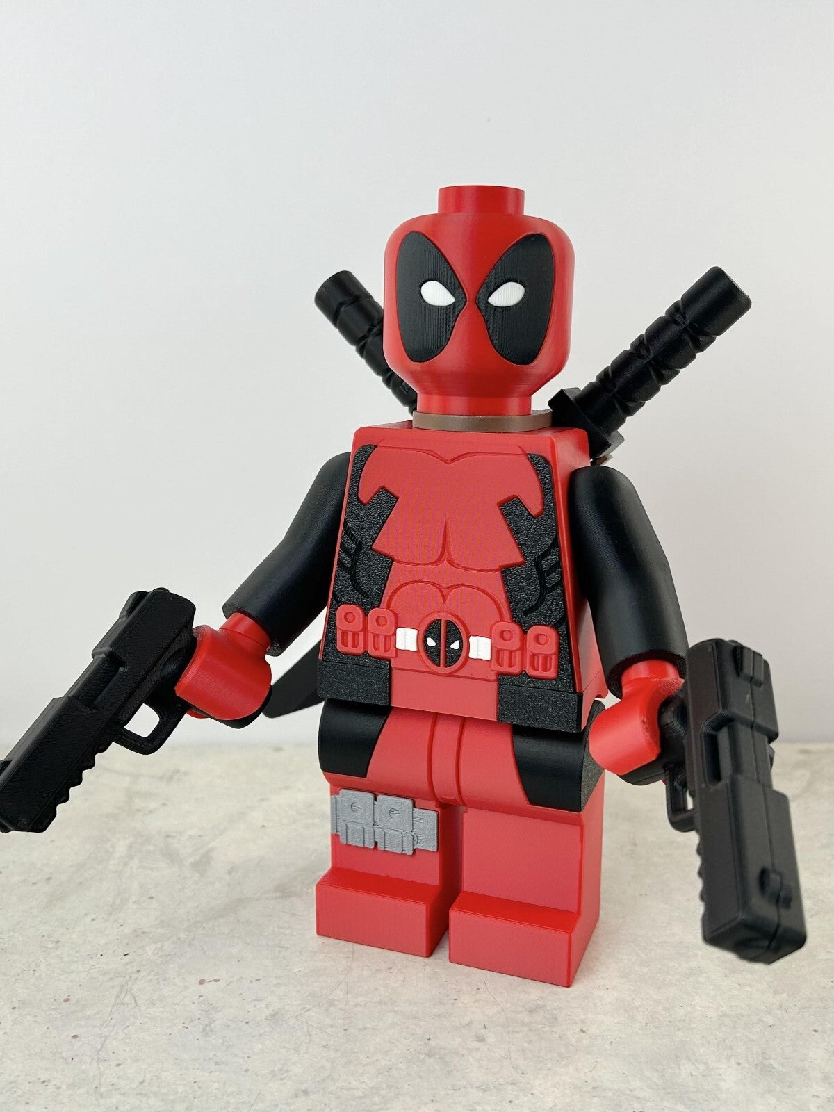 3D Printed. 9" Brick inspired  Deadpool & Wolverine Figures