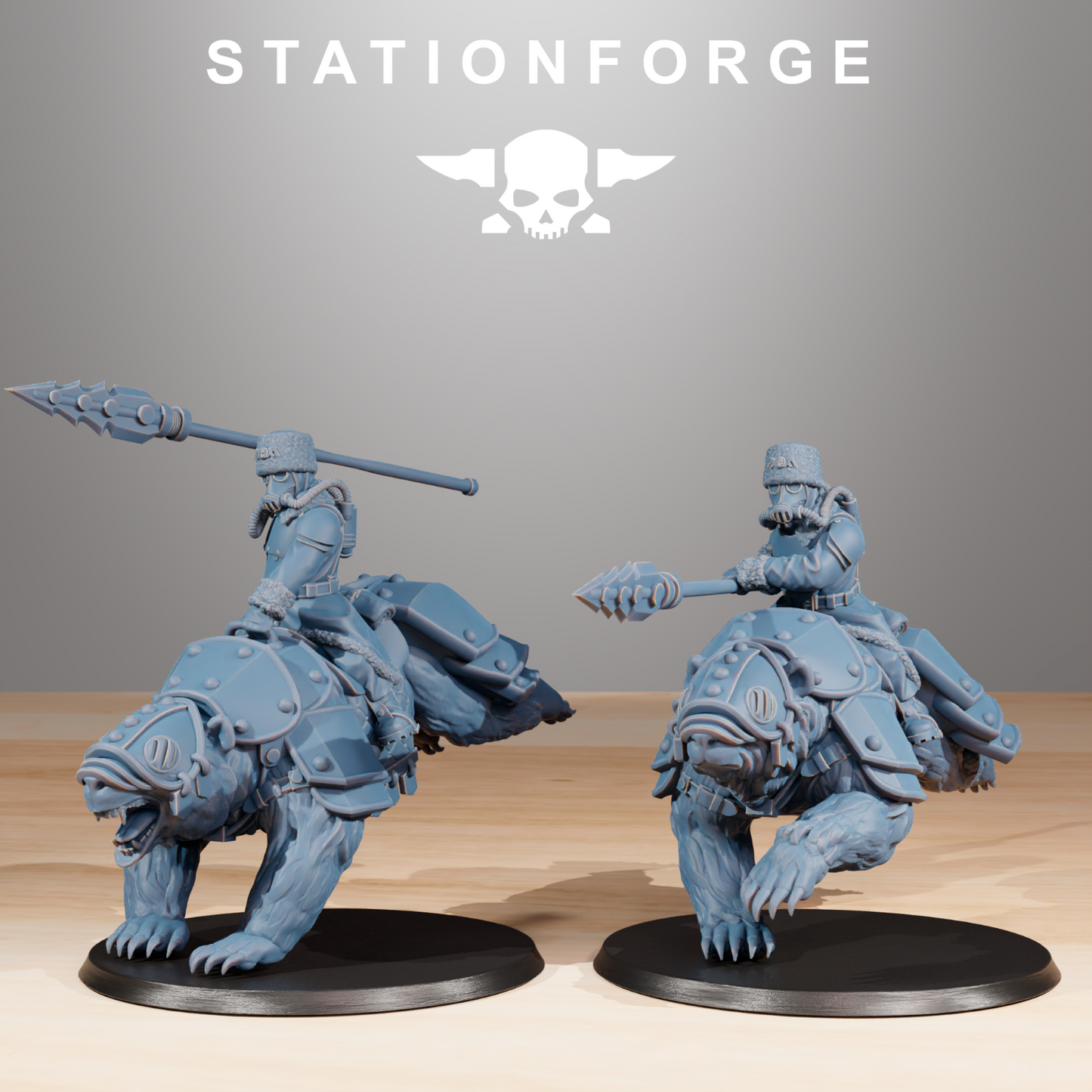 Grim Gaurd Bear Riders from Station Forge