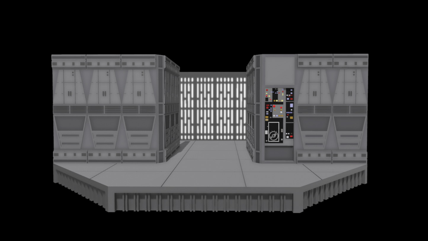 3D Printed Moff Gideon's Mandalore Headquaters for 3.75" & 6" Figures