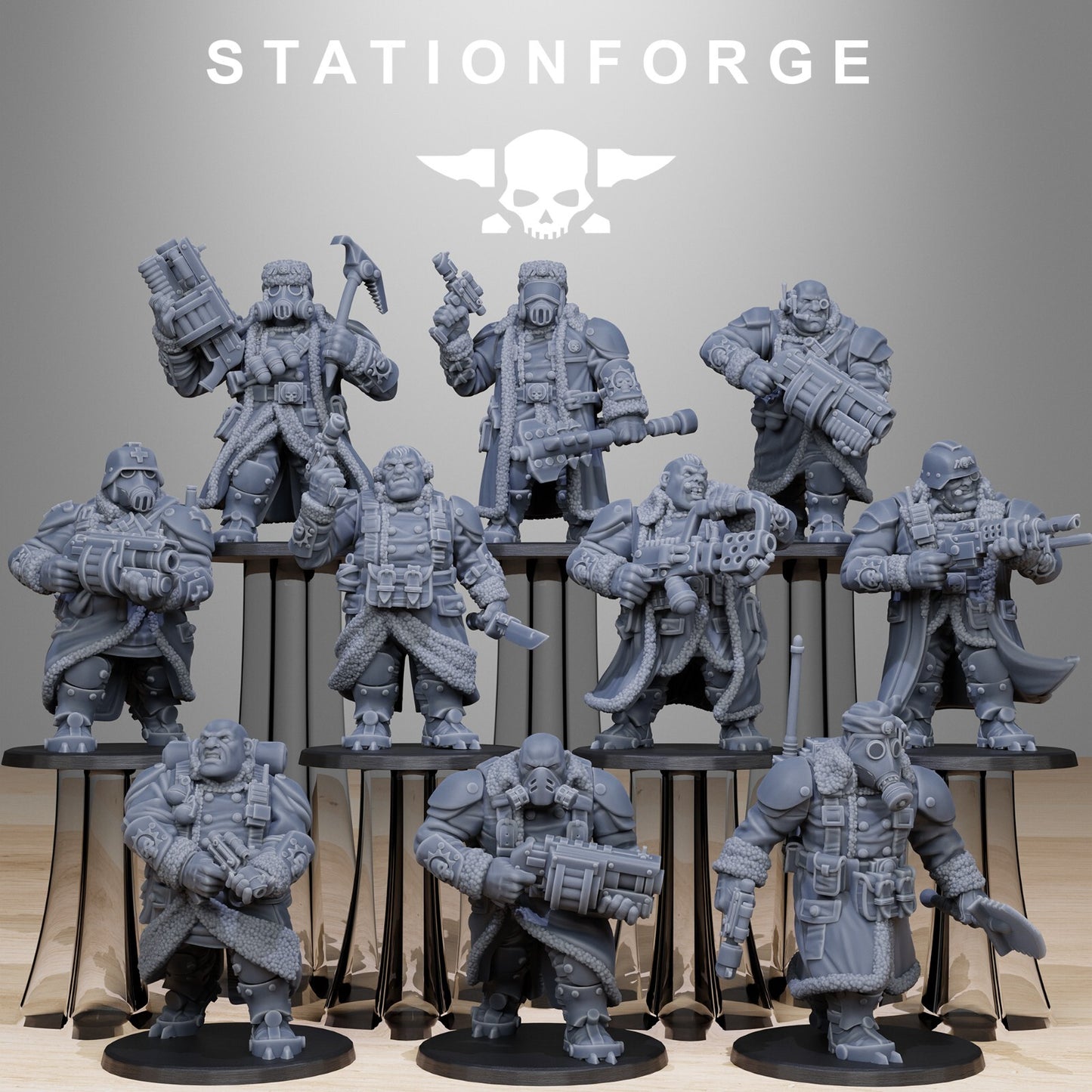 GrimGuard Frostwatch Mutants Miniatures - Station Forge