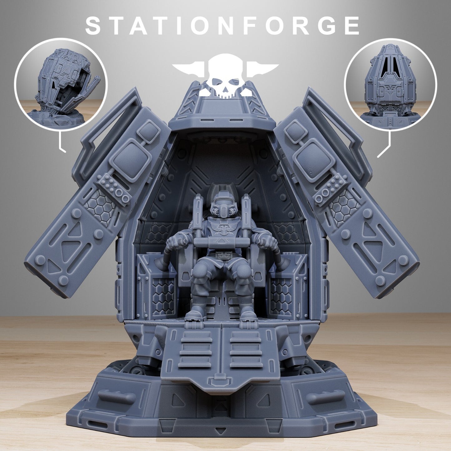 Vaskar Drop Pod Miniature - Station Forge