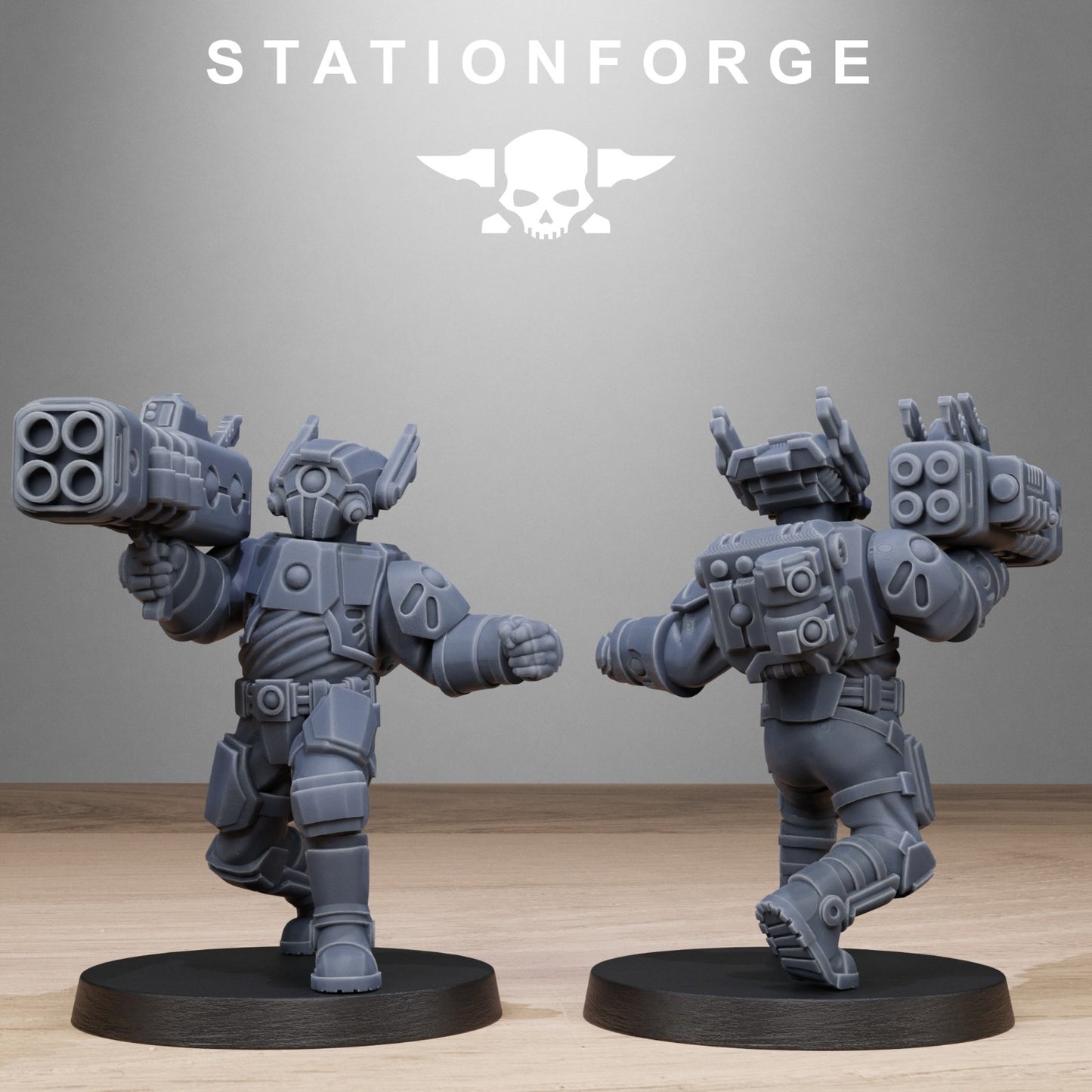 Tarion heavy infantry from Station Forge 32mm. FREE BASE