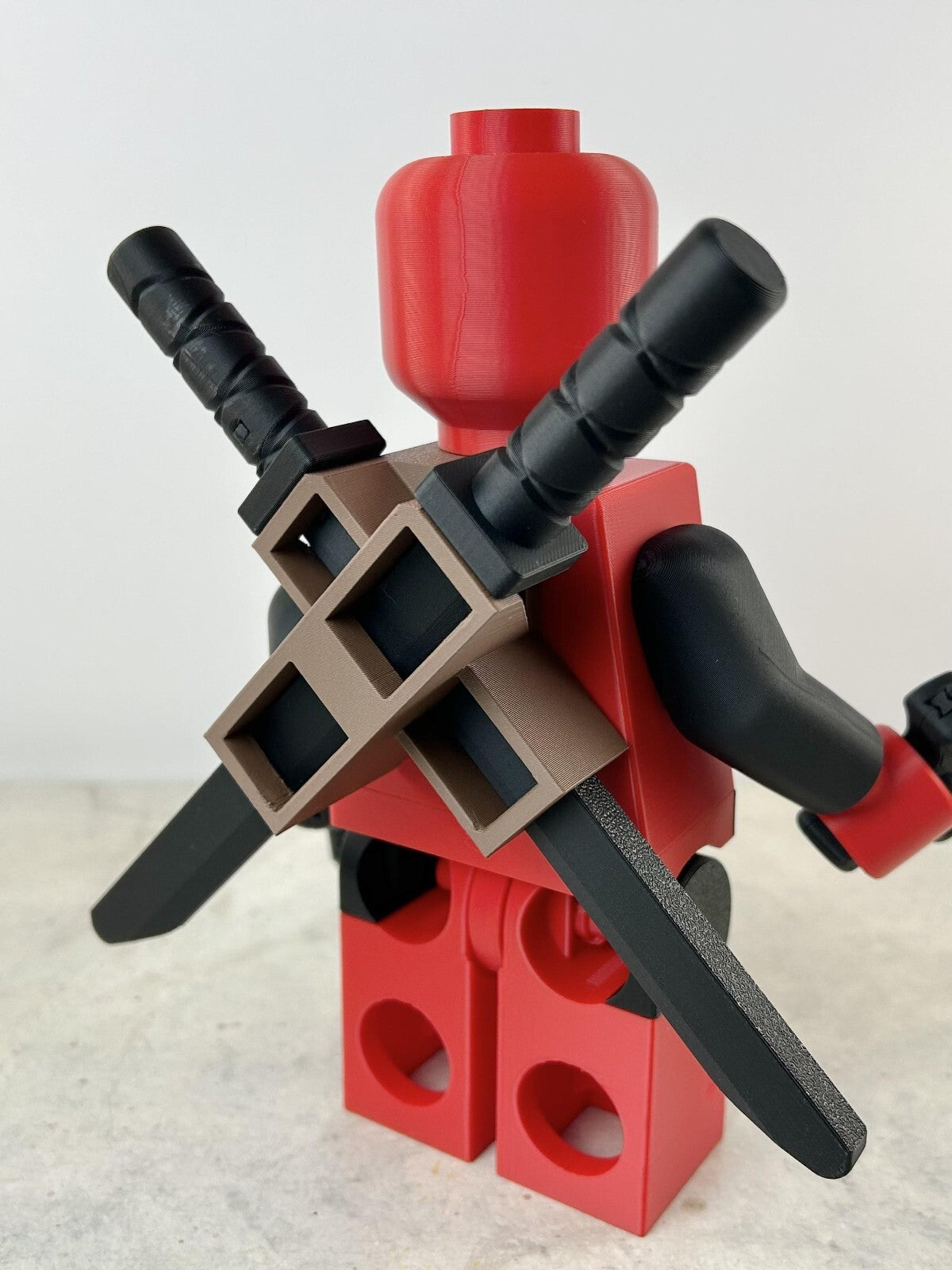 3D Printed. 9" Brick inspired  Deadpool & Wolverine Figures