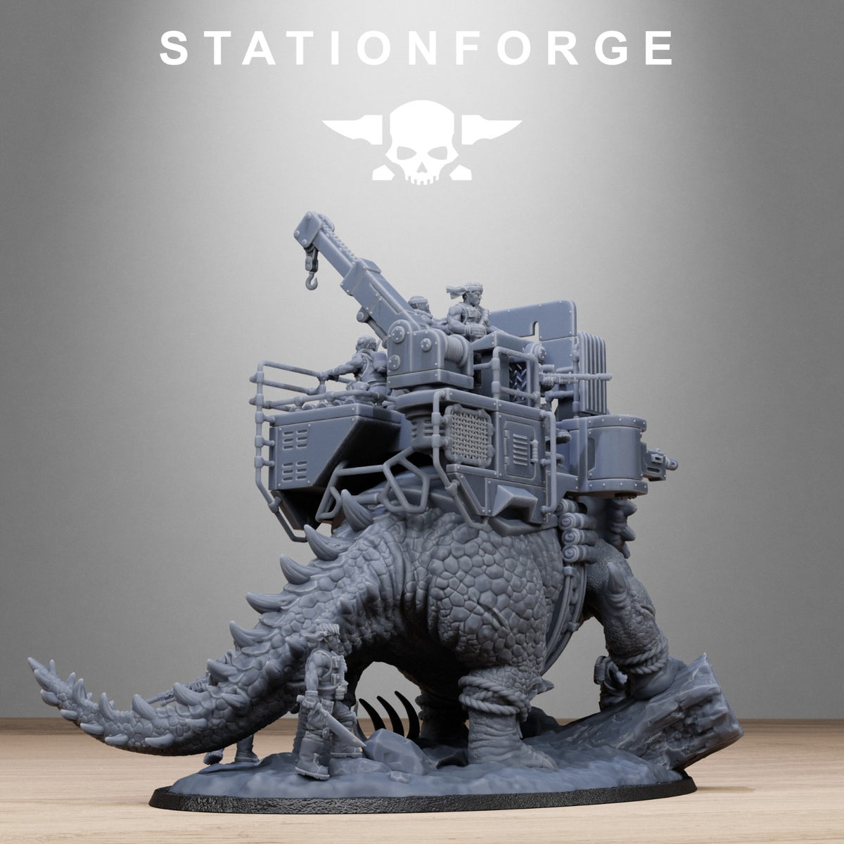 GrimGuard Jungle Fighters Triceratank 32mm From Station Forge | Free Post