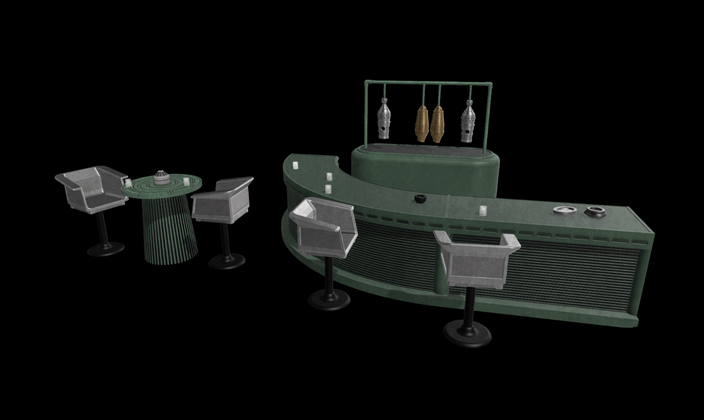 Star Wars 3D Printed Adelphi Cantina Diorama For 6" Black Series Figures
