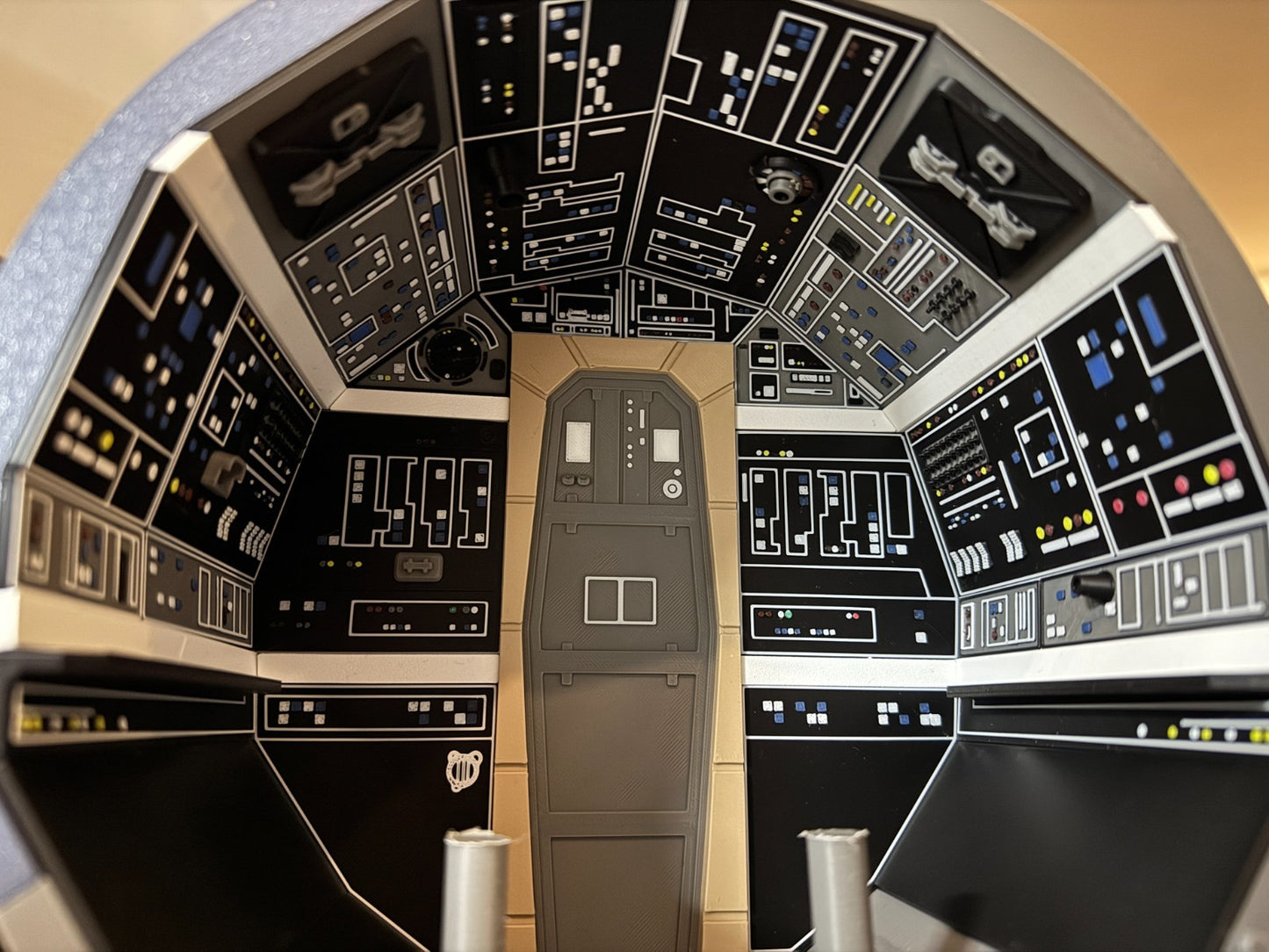Star Wars 3D Printed Millennium Falcon Cockpit  For Black Series 6"  Figures