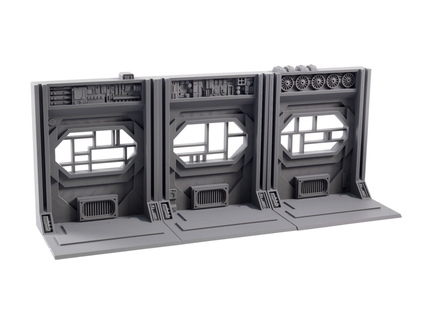 3D Printed Sci-Fi Corridor Diorama 2 for 3.75" and 6" Star Wars figures