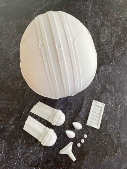 star wars 3d printed helmet -the armorer from the Mandalorian-